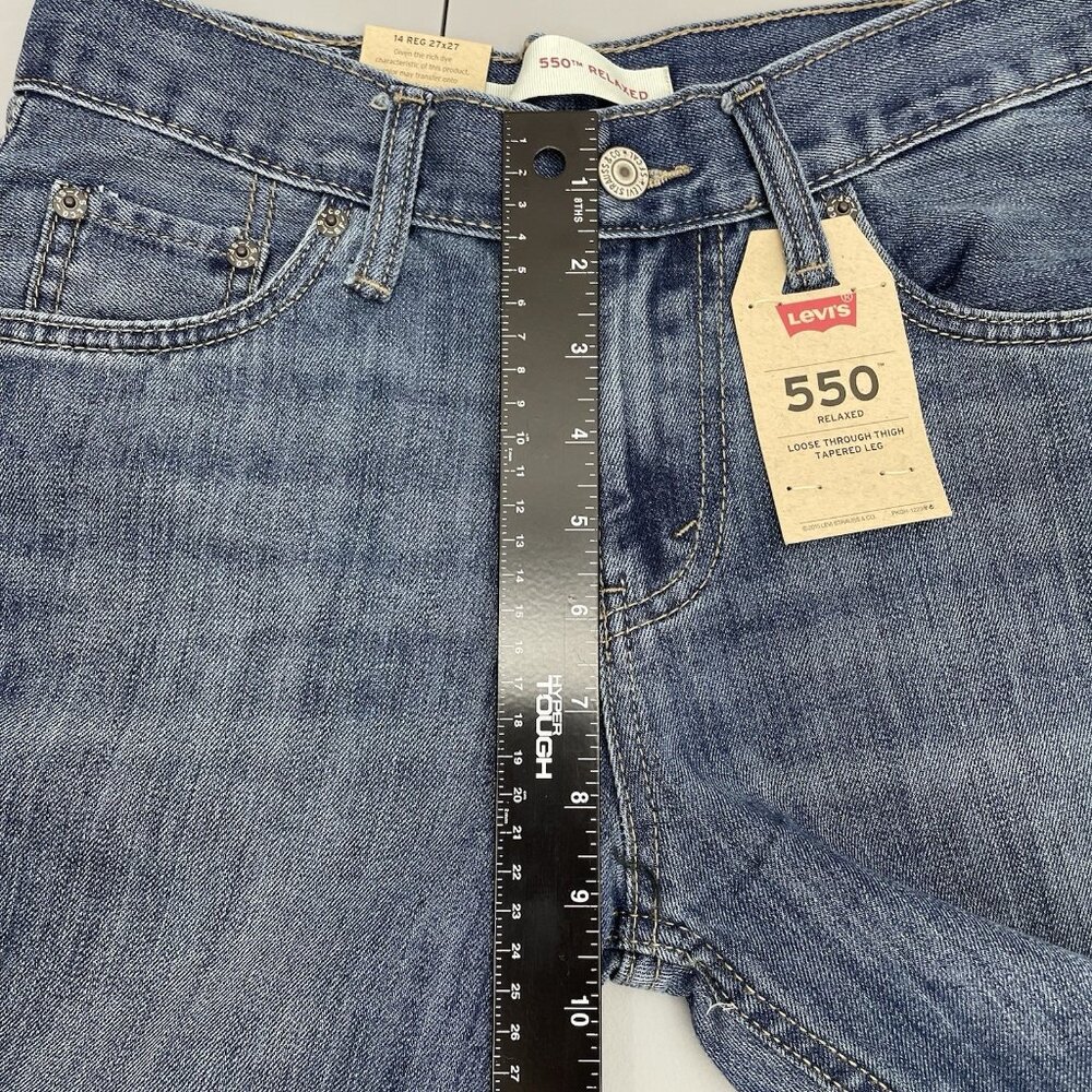Levi’s 550 Jeans Relaxed Tapered Leg Denim Kids Youth 14R 27x27 - Picture 8 of 10